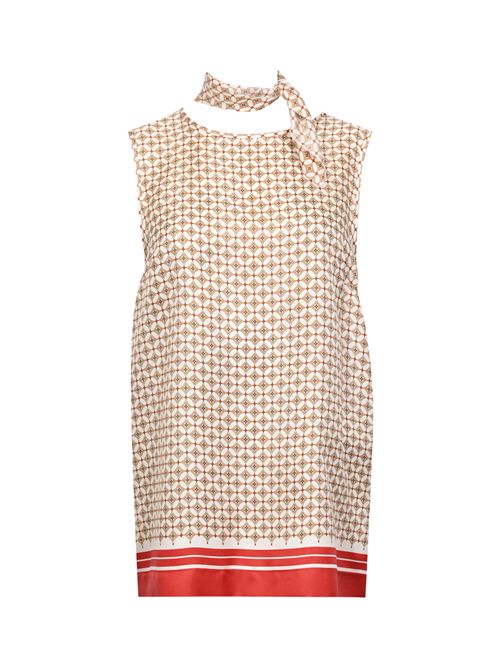 Top MSTSCATOLA in seta stampata con foulard MAX MARA STUDIO | 2616161011600001